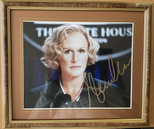 Glen Close signed 14x12 overall framed and mounted colour ph...