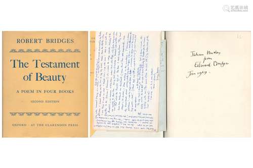 Sir Julian Huxley inscribed book and ALS dated Jan 1969 to h...