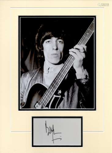 Bill Wyman, Rolling Stones Band Member, Extra Large 16x12 Si...