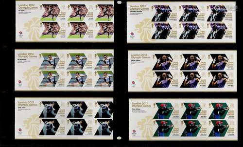 London 2012 Gold Medal Winners Stamp Collection housed in di...