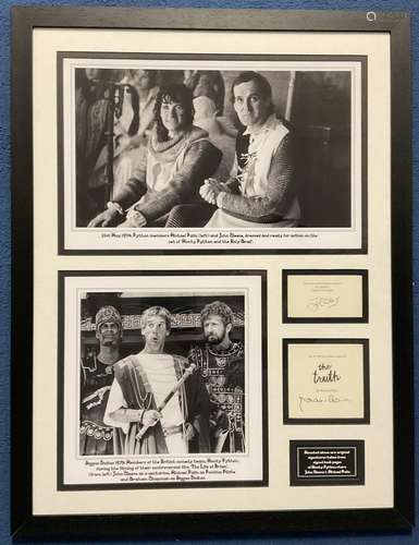 Monty Python Stars John Cleese and Michael Palin Signed Book...