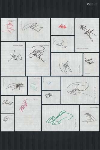 Golf Collection of 27 Autographs Obtained at 2008 Volvo Mast...