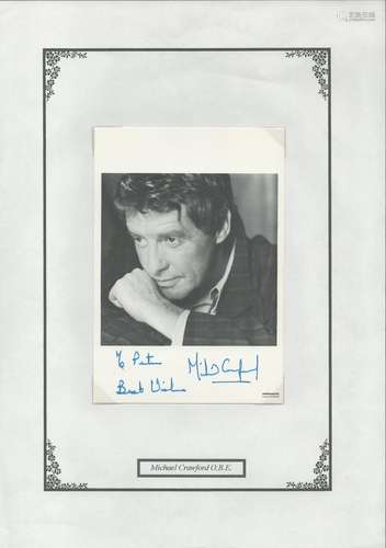 Michael Crawford OBE Signed 6x4 inch Black and White Photo C...