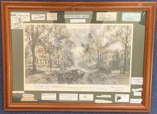 Operation Market Garden Framed and Mounted Limited Edition P...