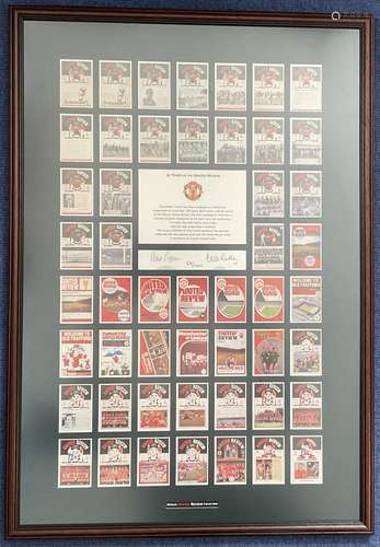 Sir Alex Ferguson and Cliff Butler Signed 50 Years of United...