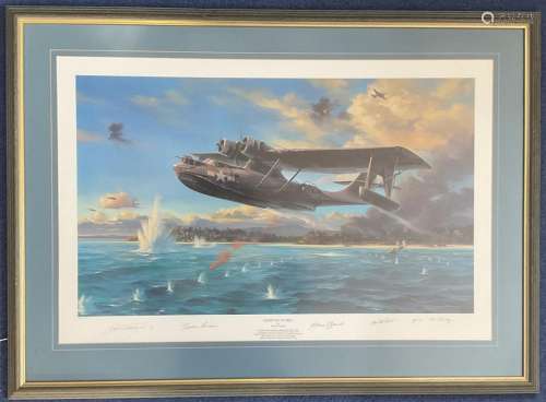 WW2 5 Signed Nicolas Trudgian Colour Print Titled Flight Out...