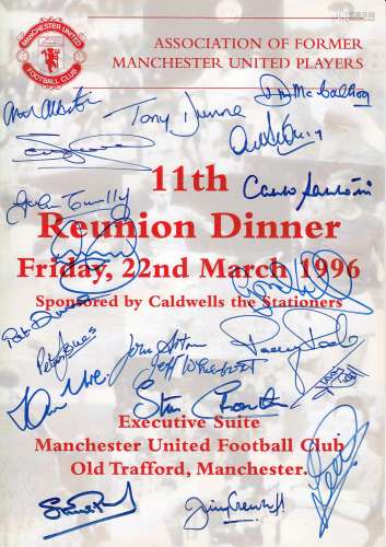 Football Autographed Man United 1996 - A Superbly Produced A...