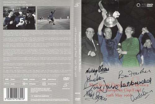 Football Autographed Man United 1968 European Cup Final V Be...