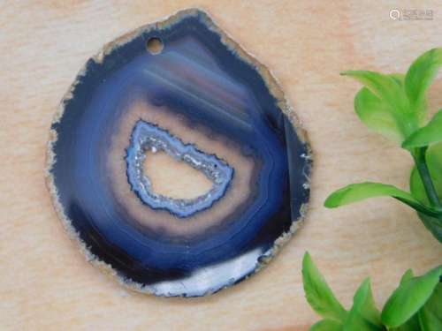 GEODE SLICE ROCK STONE LAPIDARY SPECIMEN