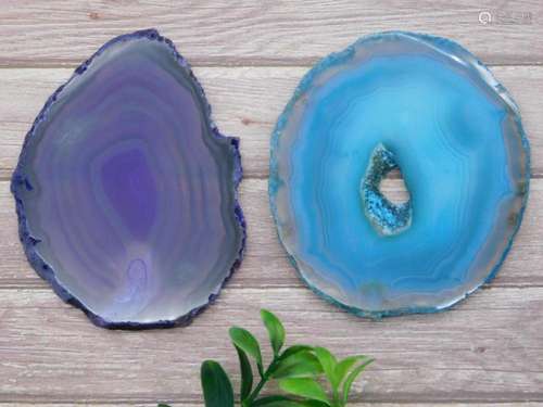 AGATE SLICES ROCK STONE LAPIDARY SPECIMEN