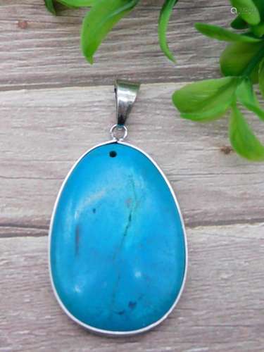 TURQUOISE PENDANT ROCK STONE LAPIDARY SPECIMEN