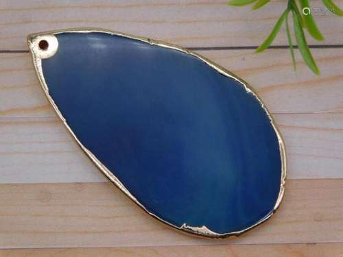 AGATE SLICE PENDANT ROCK STONE LAPIDARY SPECIMEN