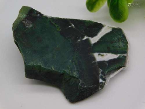 GREEN ZEBRA ROCK STONE LAPIDARY SPECIMEN