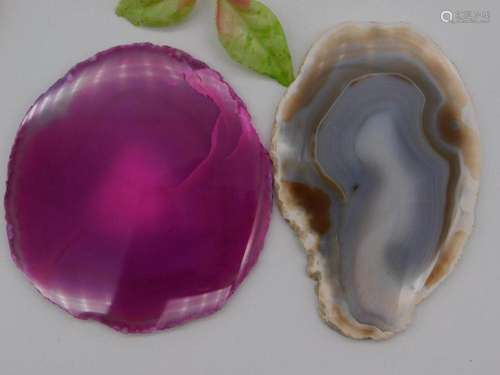 AGATE SLICES ROCK STONE LAPIDARY SPECIMEN