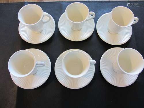 Wedgwood - Cups and saucers (6) - Art Deco - Porcelain - Edm...