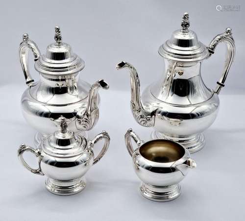 Oneida Silversmiths - Coffee and Tea set - Empire - Silver-p...