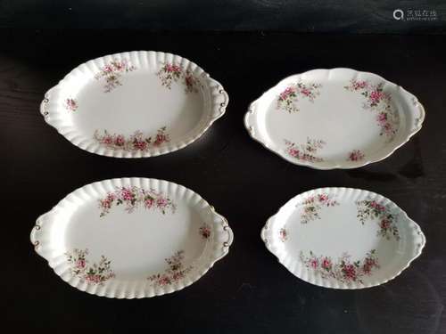 Royal Albert - Oval scales. (4) - Porcelain - Lavender Rose