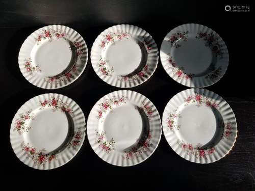 Royal Albert - Breakfast plates. (6) - Porcelain - Lavender ...