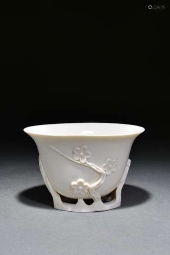 Dehua Kiln Plum Blossom Cup