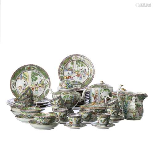 'Mandarin' service in china porcelain, Minguo