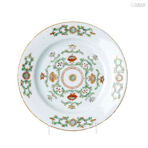 Chinese porcelain 'lotus' plate, Kangxi