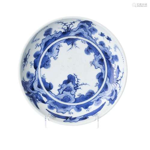 Chinese porcelain 'Ko-sometsuke' plate, Ming