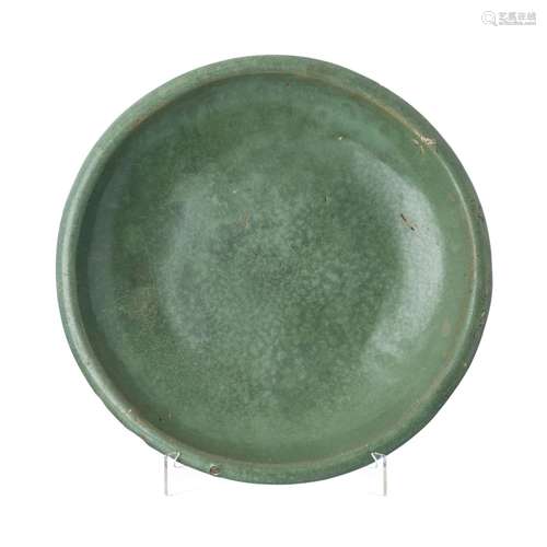 Chinese terracotta monochrome plate, Tang