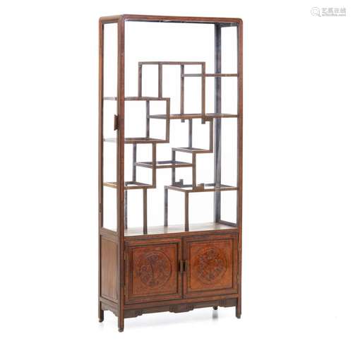 Chinese hongmu display cabinet