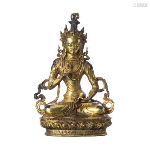 Bodhisattva in gilded bronze, Tibet