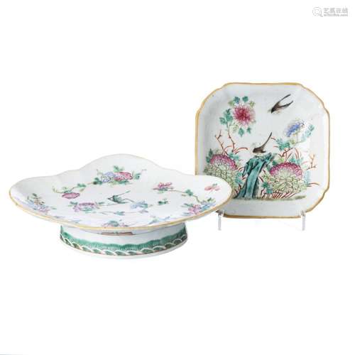 Pair of bowls in chinese porcelain, Tongzhi