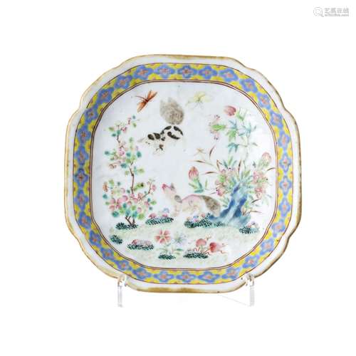 Chinese porcelain footed bowl, Tongzhi