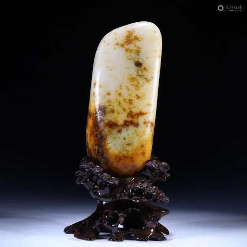 hetian jade original stone ornaments