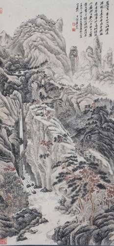 Zhang Daqian's high map of Mount Lu