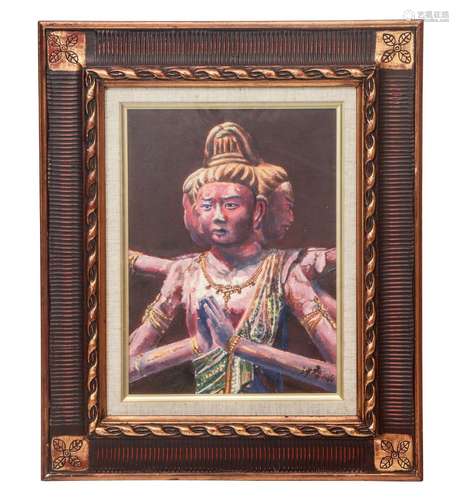 An Oil Painting of Bodhisattva