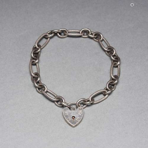 A Silver Locket Bracelet