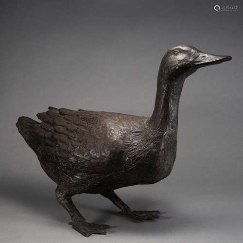 A Bronze Duck Decoration