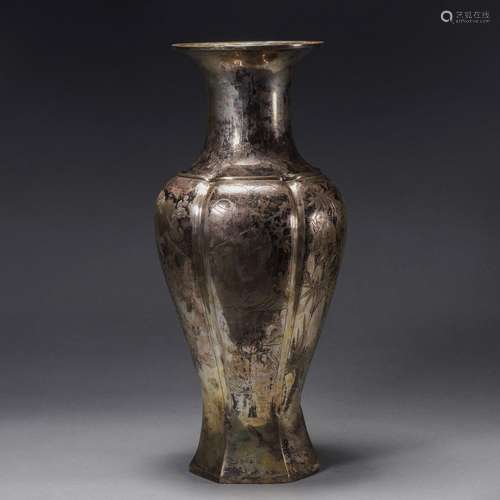 A Sterling Silver Vase