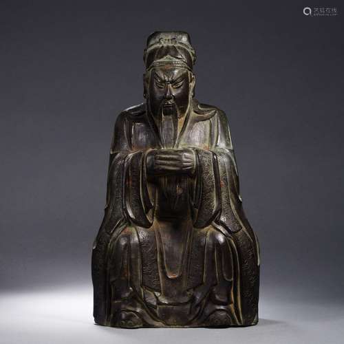 A Bronze Seated Officer