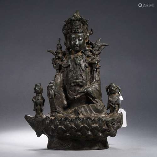 A Bronze Figure of Guanyin