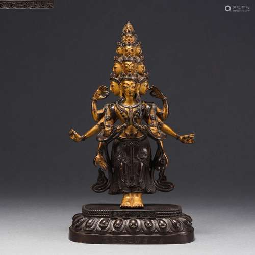 A Bronze Figure of Avalokitesvara