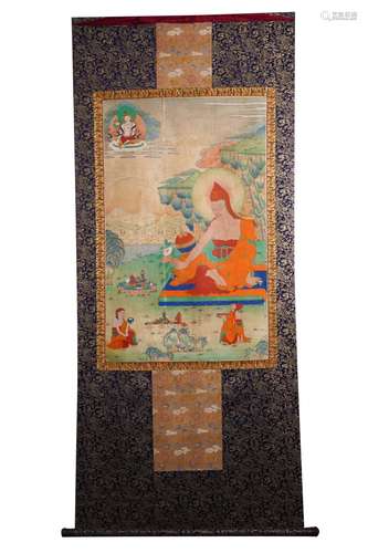 A Tibetan Thangka of Guru