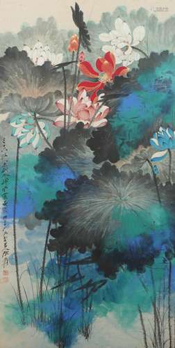 A Chinese Painting of Lotus