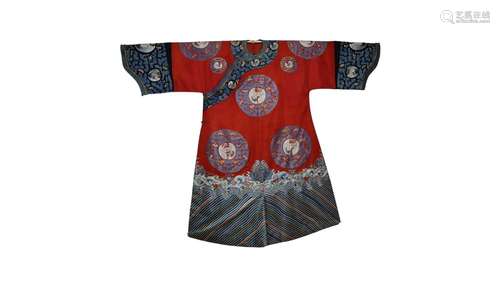 A Chinese Embroidered Lady Robe