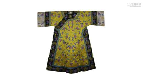 A Chinese Embroidered Lady Robe