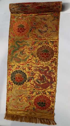 A Chinese Embroidered Hanging Panel