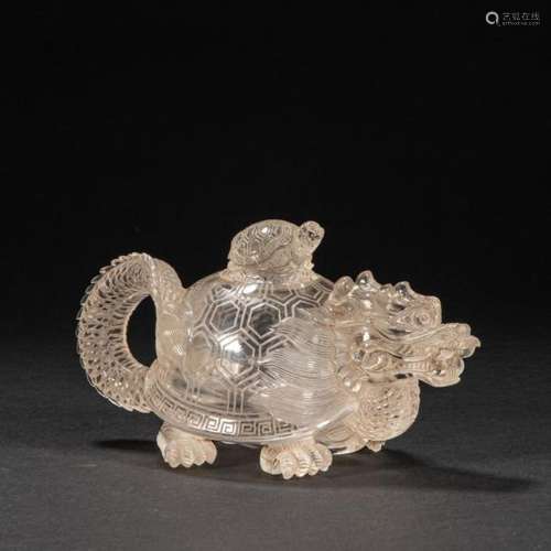 CHINESE CRYSTAL TEAPOT, QING DYNASTY