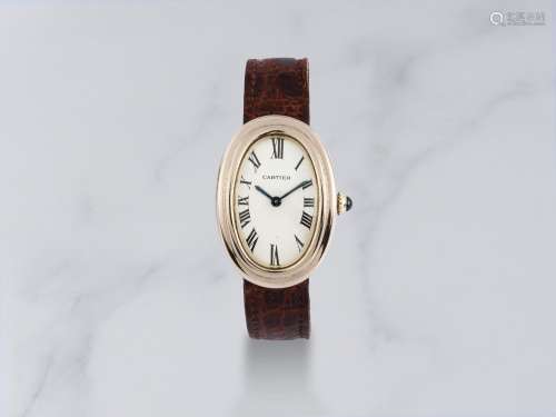 【Y】Cartier. Montre bracelet de dame en or blanc 18K (750) mo...