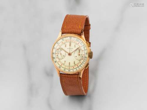 Marvin. Chronographe bracelet en or jaune 14K (585) mouvemen...