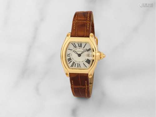 【Y】Cartier. Montre bracelet en or jaune 18K (750) avec date ...