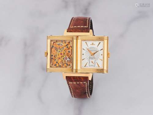 【Y】Jaeger-LeCoultre. Montre bracelet en or rose 18K (750) re...